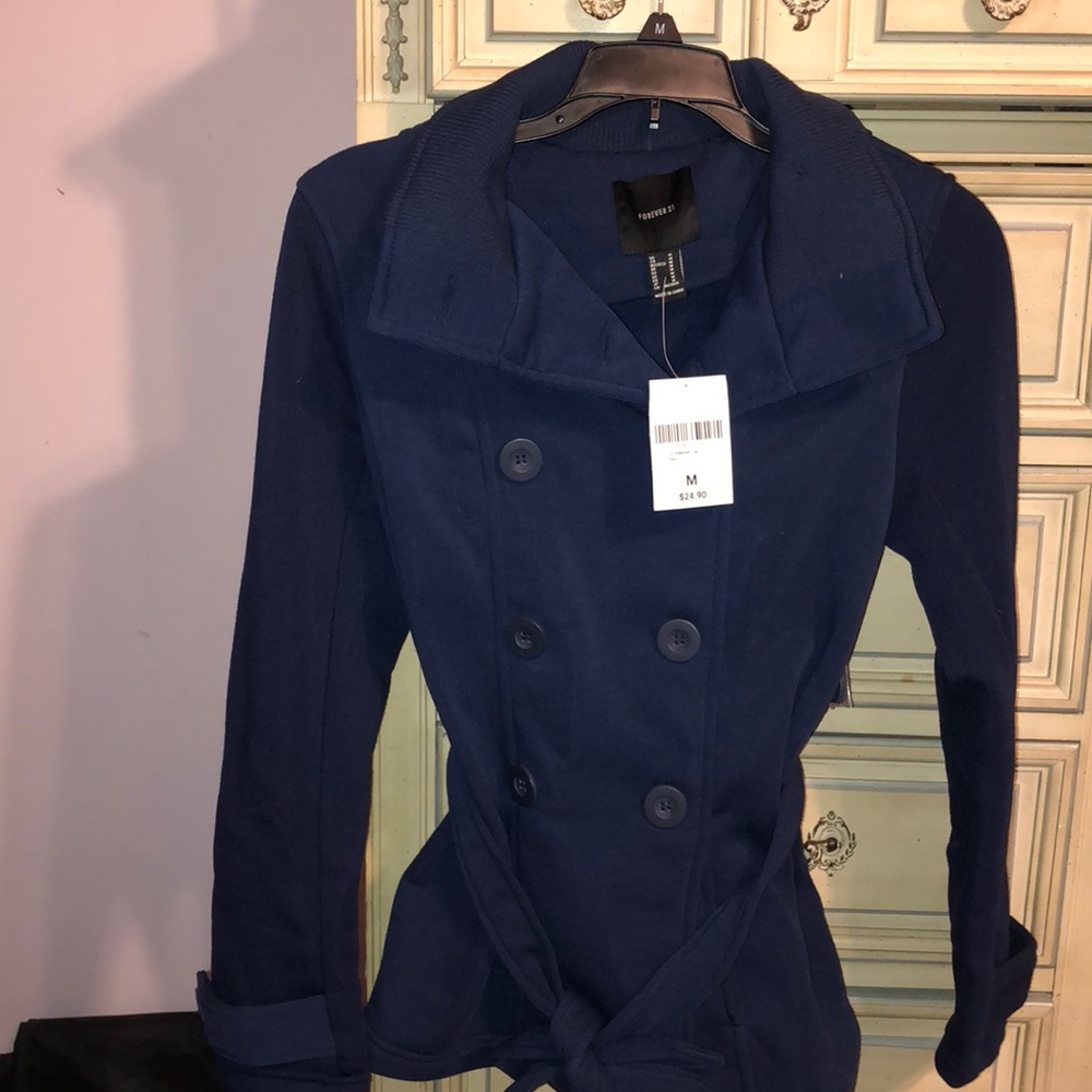 Navy dress coat